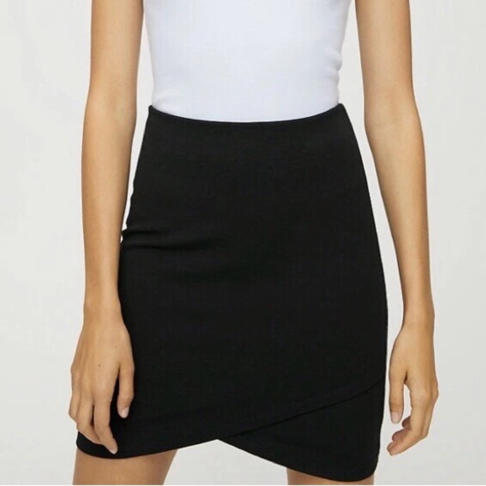 Aritzia Sunday Best Primrose Wrap Mini Skirt